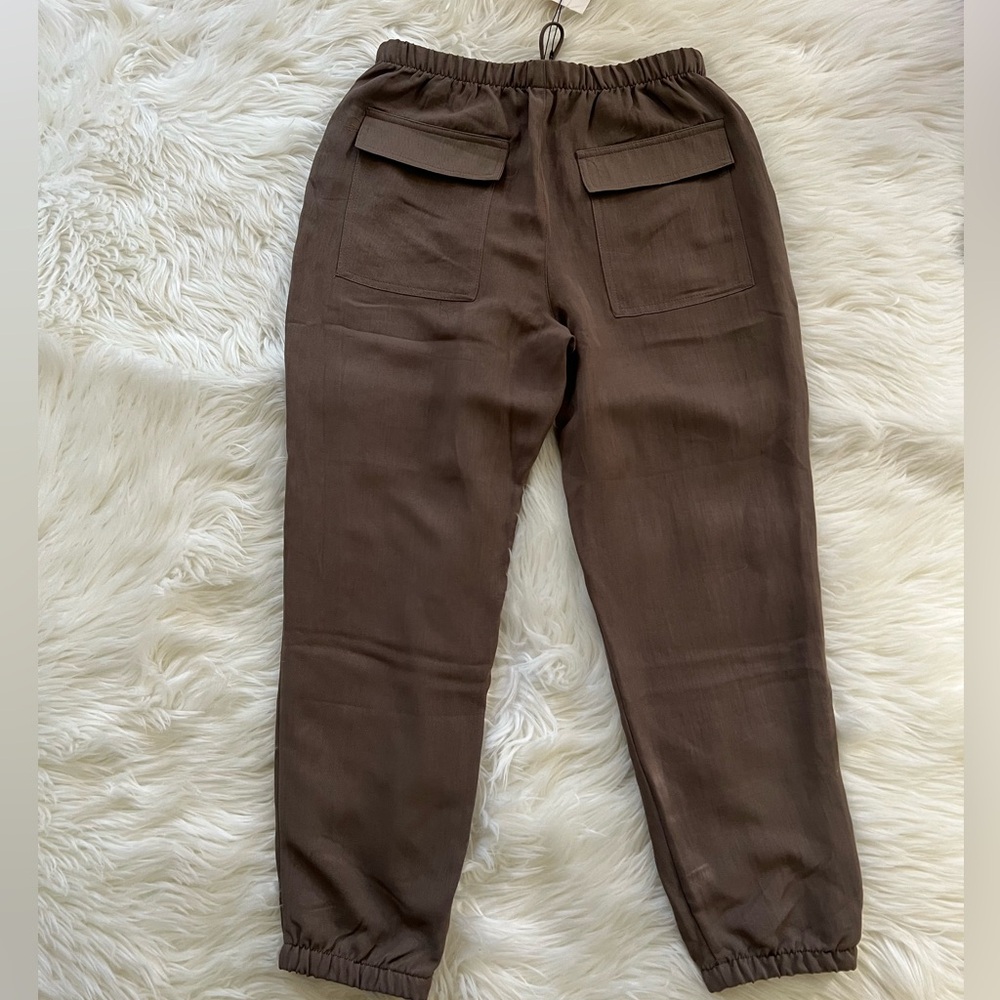 ZARA Women’s Dark Brown Cargo Jogger Pants - Picture 9 of 9